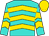 Turquoise, gold chevrons, gold cap (Tony Lau Yiu Tong & Lau Yi Fai)