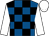 Royal blue & black check, white sleeves & cap (M C Fahy)