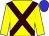 Yellow, brown cross belts, blue cap (Mrs C M Clarke)