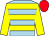 Light blue & yellow hoops, yellow sleeves, red cap (Liam G O'Brien)