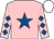 Pink, royal blue star, royal blue diamonds on sleeves, white cap (T Duggan & E McNamara)