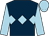 Dark blue, light blue triple diamond, sleeves and cap (Mrs Caroline Davies)