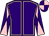Purple, pink seams, diabolo on sleeves, quartered cap (Mr C Taylor And Mr A Bound)