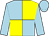 Light blue and yellow (quartered), light blue sleeves and cap (Mr Vincent Ward)