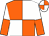 Orange and white (quartered), white and orange halved sleeves, white and orange quartered cap (Capture The Moment V)