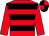 Red & black hoops, red sleeves, quartered cap (J Motherway)