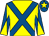 Yellow, royal blue cross sashes, diabolo on sleeves, royal blue cap, yellow star (Michael Paul Ryan)