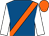 Royal blue, orange sash, white sleeves, orange cap (Miss Kerri Lyons)