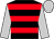 Black & red hoops, silver sleeves & cap (David Brennan & Mrs M T Morgan)