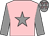 Pink, grey star and sleeves, grey cap, pink stars (Miss Louise Harbord)