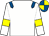 White, royal blue epaulettes, yellow armlet, yellow & royal blue quartered cap (Graham Bradley)
