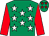 Emerald green, white stars, red sleeves, emerald green cap, red stars (Mr Michael A O'reilly)