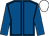 Royal blue, dark blue seams, royal blue sleeves, white cap (Godolphin)