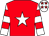 Red, white star, white & red hooped sleeves, white cap, red stars (Soon To Be Broke Syndicate)