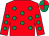 Red, emerald green spots, quartered cap (M Sawers & Damian M Murphy)