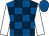 Dark blue and royal blue check, white sleeves, royal blue cap (Mrs C Casterton & Mrs J Morgan)