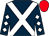 Dark blue, white cross belts, diamonds on sleeves, red cap (The Jolly Beggars And 1)
