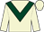 Beige, dark green chevron (Mr K Hunter)