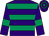 Purple, emerald green hoops and armlets (Tertia Racing)