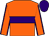 Orange, purple hoop, orange sleeves, purple seams, purple cap (L Judd T Stamp J Hardcastle R Miles)
