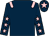 Dark blue, pink epaulets, dark blue sleeves, pink stars, dark blue cap, pink star (Mr R A Royle)