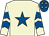 Beige, royal blue star, royal blue chevrons on sleeves, royal blue cap, beige stars (Hem Syndicate)