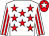 White, red stars, striped sleeves, red cap, white star (Blackbriar Racing)