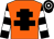 Orange, black cross of lorraine, black and white hooped sleeves and cap (Mr G Parkinson & Baz Gibson)