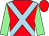 Red, light blue cross belts, light green sleeves (Faith Hope And Charity)