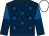 Dark blue, royal blue stars, halved sleeves, white cap (The Brooks Family & J Kyle)