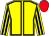 Yellow, black seams, striped sleeves, red cap (Exors The Late Mr J T Habershon-butche)