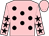 Pink, black spots, pink sleeves, black stars, pink cap (Lemon, Papworth, Hazelwood & Sullivan)