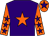 Purple, orange star, orange sleeves, purple stars, orange cap, purple star (S &J De'lemos K Allen T Goodwin L Egga)
