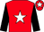 Red, white star, black sleeves, red cap, white star (Straghalis Mason Hollings Hull & Lm Sy)