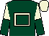 Dark green, beige hollow box, beige and dark green halved sleeves, beige cap (Lovely Bubbly Racing)