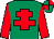Emerald green, red cross of lorraine and sleeves, quartered cap (Notts Racing, S A Harris & Miss H Ward)