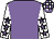 Mauve, white sleeves, mauve stars, mauve and white check cap (Gareth Davis And John Wainwright)