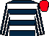 Dark blue, white hoops, striped sleeves, red cap (Mr J Raybould & Mr S Perkins)