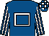 Royal blue, white hollow box, striped sleeves, check cap (Mr Mel Roberts & Ms Nicola Meese 1)