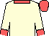 Cream, strawberry collar, cuffs and cap (Brooke Pilkington Rogers)