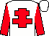 White, red cross of lorraine & sleeves, white cap (TCD Partnership)