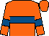 Orange, royal blue hoop, royal blue armlet, orange cap (Mrs A M O'Brien)