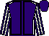 Purple, white seams, striped sleeves, purple cap (Derrick Smith & Mrs John Magnier & Michael Tabor)