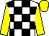 White & black check, yellow sleeves & cap (Imperial Crown Syndicate)