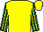 Yellow, emerald green & yellow striped sleeves, yellow cap (David Spratt & Mrs Lynne Lyons)