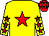 Yellow, red star, red stars on sleeves, red cap, yellow stars (Sun Bloodstock)