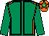 Emerald green, orange seams, emerald green sleeves, orange cap, em green star (Mrs Joan Brosnan)
