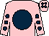 Pink, dark blue disc, dark blue spots on sleeves & cap (Mrs Clodagh McStay)