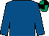 Royal blue, black & emerald green quartered cap (Mrs Patrick J Flynn)