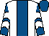 White, royal blue stripe, royal blue and white chevrons on sleeves, royal blue cap (Mrs J Bloomfield)